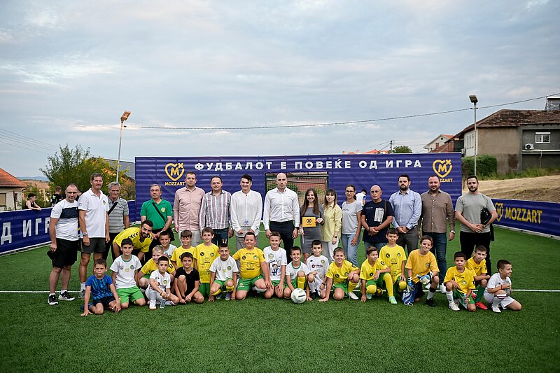  Mozzart ја пишува спортската приказна – нов терен за идните шампиони во Свети Николе